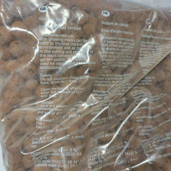 IKEA ODLA Natural Potted Plant Growing Media Expanded Clay Pellets 3.5 lb Brown - Picture 6 of 8